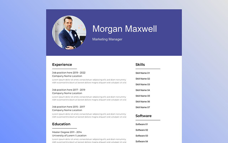 Resume template